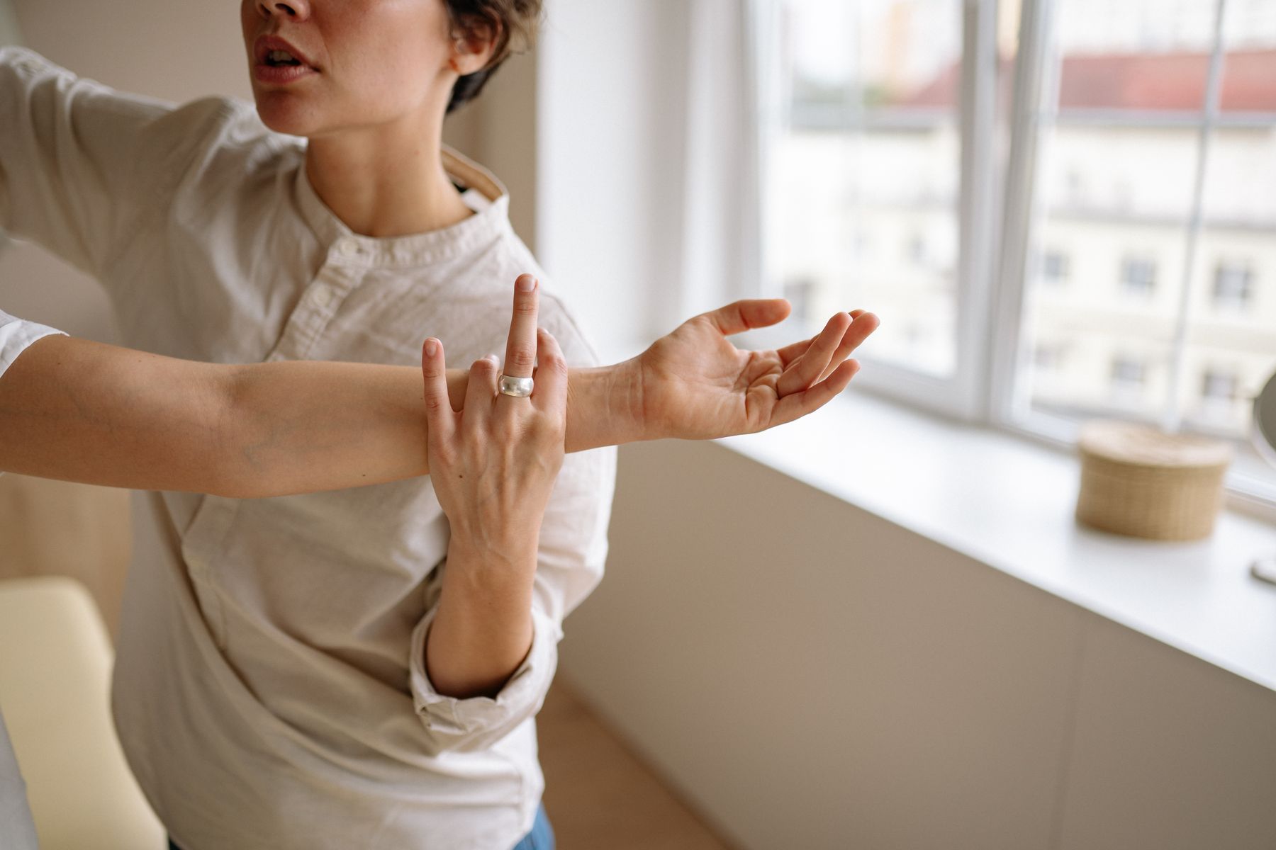 Gestes de thérapie manuelle en séance